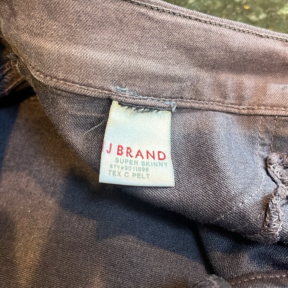 J Brand Womens Super Skinny Jeans In Tex C Pelt Dark Purple/Black - Sz 29 - Picture 3 of 3